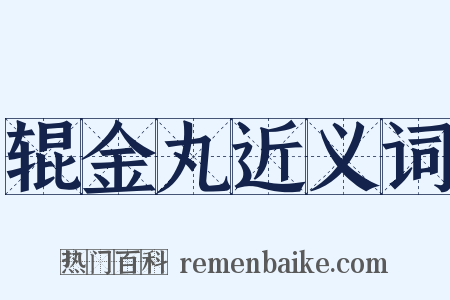 辊金丸近义词是什么意思的图片